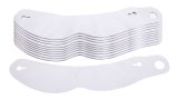 Helmet Shield Tear Off - 2 mm Thick - 11.75 in Center to Center - Nose Notch - Plastic - Clear - Impact Big Champ Helmets - Set of 200 thumbnail 1