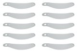 Helmet Shield Tear Off - 2 mm Thick - 12.375 in Center to Center - Plastic - Clear - Bell 281/288 / RaceQuip Helmets - Set of 200 thumbnail 1