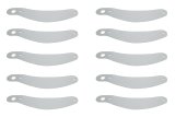 Helmet Shield Tear Off - 2 mm Thick - 12.25 in Center to Center - Plastic - Clear - Bell 287 / SRV-8 / G-Force Rift - Set of 200 thumbnail 1