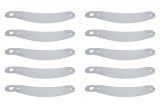 Helmet Shield Tear Off - 2 mm Thick - 12.25 in Center to Center - Plastic - Clear - Bell 276 - Set of 200 thumbnail 1