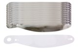 Helmet Shield Tear Off - 2 mm Thick - 13 in Center to Center - Plastic - Clear - Simpson Venator Helmets - Set of 200 thumbnail 1