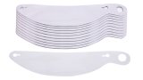 Helmet Shield Tear Off - 2 mm Thick - 11.75 in Center to Center - Plastic - Clear - Impact Vapor / Charger / Zamp Helmets - Set of 200 thumbnail 1