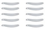 Helmet Shield Tear Off - 2 mm Thick - 12.125 in Center to Center - Plastic - Clear - Bell / Zamp Helmets - Set of 200 thumbnail 1