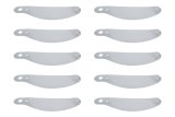Helmet Shield Tear Off - 2 mm Thick - 12.375 in Center to Center - Plastic - Clear - Bell Helmets - Set of 200 thumbnail 1