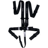 Harness - 5 Point - Latch and Link - Pull Down Adjust - Bolt-In / Wrap Around - Individual Harness - Black - Kit thumbnail 1