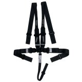 Harness - Sprint Car - 5 Point - Latch and Link - SFI 16.1 - Pull Down Adjust - Bolt-In / Wrap Around - Individual Harness - HANS Ready - Black - Kit thumbnail 1