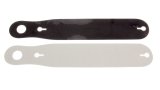 Helmet Shield Tear Off - 2 mm Thick - 11.5 in Center to Center - Plastic - Smoked - Simpson / Aria Helmets - Set of 5 thumbnail 1