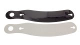 Helmet Shield Tear Off - 2 mm Thick - 11.5 in Center to Center - Plastic - Smoked - Simpson / Shoei Helmets - Set of 5 thumbnail 1