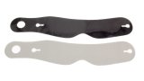 Helmet Shield Tear Off - 2 mm Thick - 11.5 in Center to Center - Nose Notch - Plastic - Smoked - Simpson Helmets - Set of 5 thumbnail 1