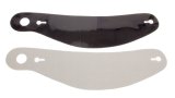 Helmet Shield Tear Off - 2 mm Thick - 12.375 in Center to Center - Plastic - Smoked - Bell 281/288 / Sparco / RaceQuip - Set of 5 thumbnail 1