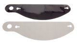 Helmet Shield Tear Off - 2 mm Thick - 12.5 in Center to Center - Plastic - Smoked - Bell Star Helmets - Set of 5 thumbnail 1