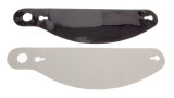 Helmet Shield Tear Off - 2 mm Thick - 12.375 in Center to Center - Plastic - Smoked - Bell Helmets - Set of 5 thumbnail 1