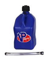 Utility Jug - 5.5 gal - 10.5 x 10.5 x 21.25 in Tall - O-Ring Seal Cap - Screw-On Vent - Filler Hose - Square - Plastic - Blue - Each thumbnail 1
