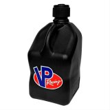Utility Jug - 5.5 gal - 10.5 x 10.5 x 21.25 in Tall - O-Ring Seal Cap - Screw-On Vent - Square - Plastic - Black - Each thumbnail 1