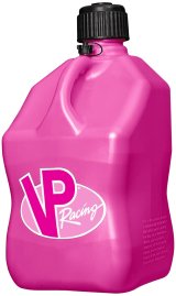 Utility Jug - 5.5 gal - 10.5 x 10.5 x 21.25 in Tall - O-Ring Seal Cap - Screw-On Vent - Square - Plastic - Pink - Each thumbnail 1