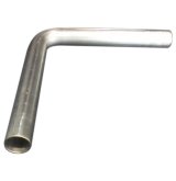 Exhaust Bend - 90 Degree - 1.5 in Diameter - 3 in Radius - 16 Gauge - Stainless - Natural - Each thumbnail 1