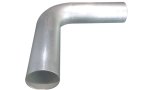 Aluminum Tubing Bend - 90 Degree - 2 in Diameter - 2 in Radius - 0.065 Thickness - Aluminum - Natural - Each thumbnail 1
