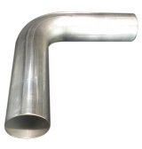 Exhaust Bend - 90 Degree - 2.5 in Diameter - 3.75 in Radius - 16 Gauge - Stainless - Natural - Each thumbnail 1