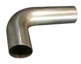 Exhaust Bend - 90 Degree - 4.5 in Diameter - 4.5 in Radius - 16 Gauge - Steel - Natural - Each thumbnail 1