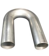 Exhaust Bend - 180 Degree - 4.5 in Diameter - 6.75 in Radius - 16 Gauge - Stainless - Natural - Each thumbnail 1