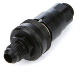 Bypass Valve Jet Can - Quick Disconnect - 6 AN Male Inlet - 6 AN Male Outlet - Aluminum - Black Anodized - Each thumbnail 1
