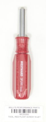 Metering Valve Tool - 5/16 in Hex - Plastic / Steel - Chrome / Red - Each thumbnail 1