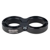 Fuel Filter Bracket - Clamp-On - 1.75 in Tubes - 2 in Diameter - Aluminum - Black Anodized - Each thumbnail 1