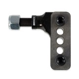 Shock Mount - Weld-On - Adjustable - Steel - Black Powder Coat - Flat Mount - Each thumbnail 1
