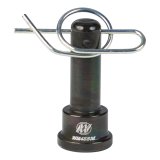 Shock Mount Pin - Medium - 1.875 in Long - Aluminum - Black Anodized - Each thumbnail 1