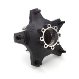 Wheel Hub - Front / Rear - Wide 5 - 8-Bolt Flange - Aluminum - Black Thermal Coated - Each thumbnail 1
