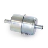 Fuel Filter - In-Line - Paper Element - 20 Micron - 3/8 in Hose Barb Inlet - 3/8 in Hose Barb Outlet - Steel - Zinc Plated - Each thumbnail 1