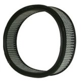 Air Filter Element - Round - 14 in Diameter - 3.25 in Tall - Wire Mesh Included - Paper - White - Asphalt - Each thumbnail 1