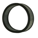 Air Filter Element - Round - 14 in Diameter - 3.75 in Tall - Wire Mesh Included - Paper - White - Asphalt - Each thumbnail 1