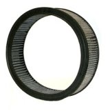 Air Filter Element - Round - 16 in Diameter - 4 in Tall - Wire Mesh Included - Paper - White - Asphalt - Each thumbnail 1