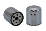 Oil Filter - Canister - Screw-On - 3.41 in Tall - 3/4-16 in Thread - 21 Micron - Steel - Chrome - Buell / Harley-Davidson / Indian / Moto Guzzi - Each thumbnail 1