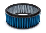 Air Filter Element - Classic Profile - Round - 14 in Diameter - 5 in Tall - Dry - Wire Mesh Included - Synthetic - Blue - Each thumbnail 1
