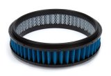 Air Filter Element - Classic Profile - Round - 14 in Diameter - 3 in Tall - Dry - Wire Mesh Included - Synthetic - Blue - Each thumbnail 1