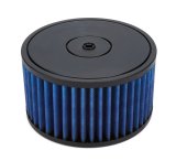 Air Filter Element - Pit Tuning - Round - 6.23 in Diameter - 3.25 in Tall - 5.06 in Flange - Synthetic - Blue - Each thumbnail 1