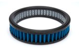 Air Filter Element - Low Profile - Round - 14 in Diameter - 3 in Tall - Dry - Wire Mesh Included - Synthetic - Blue - Each thumbnail 1