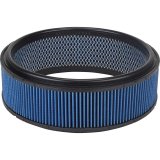 Air Filter Element - Low Profile - Round - 14 in Diameter - 5 in Tall - Dry - Wire Mesh Included - Synthetic - Blue - Each thumbnail 1