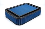 Air Filter Element - Sprint Car - Rectangle - 18.625 in Long - 13.813 in Wide - 4 in Tall - Reusable Cotton - Blue - Each thumbnail 1