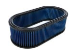 Air Filter Element - Oval - 14.74 in L x 7.78 in W - 4 in Tall - Oiled - Cotton - White - Each thumbnail 1