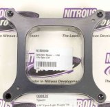 Carburetor Spacer - Lightweight - 1.5 in Thick - Open - Square Bore - Aluminum - Black Anodized - Each thumbnail 1