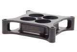Carburetor Spacer - Tapered Lightweight - 1.5 in Thick - 4 Hole - Square Bore - Aluminum - Black Anodized - Each thumbnail 1