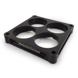 Carburetor Spacer - Lightweight - 1 in Thick - 4 Hole - Dominator - Aluminum - Black Anodized - Each thumbnail 1