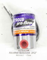 Nitrous Oxide Solenoid - Pro Flow 0.312 - 1/4 in NPT Inlet - 1/4 in NPT Outlet - Stainless - Alcohol - Each thumbnail 1
