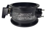 Throttle Body - V-Band Flange - 123 mm Single Blade - V-Band Provision - Aluminum - Black Anodized - Universal - Each thumbnail 1