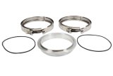 V-Band Clamp Assembly - 5 in OD Tubing - Aluminum / Stainless - Natural - Kit thumbnail 1