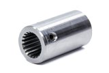 Steering Shaft Coupler - 3/4 in 20 Spline to 3/4 in Smooth - Weld-On - Steel - Mustang Power Racks - Each thumbnail 1