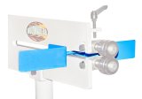 Bead Roller Fence Guide - Adjustable - Steel - Blue Paint - Woodward Fab Bead Roller - Each thumbnail 1